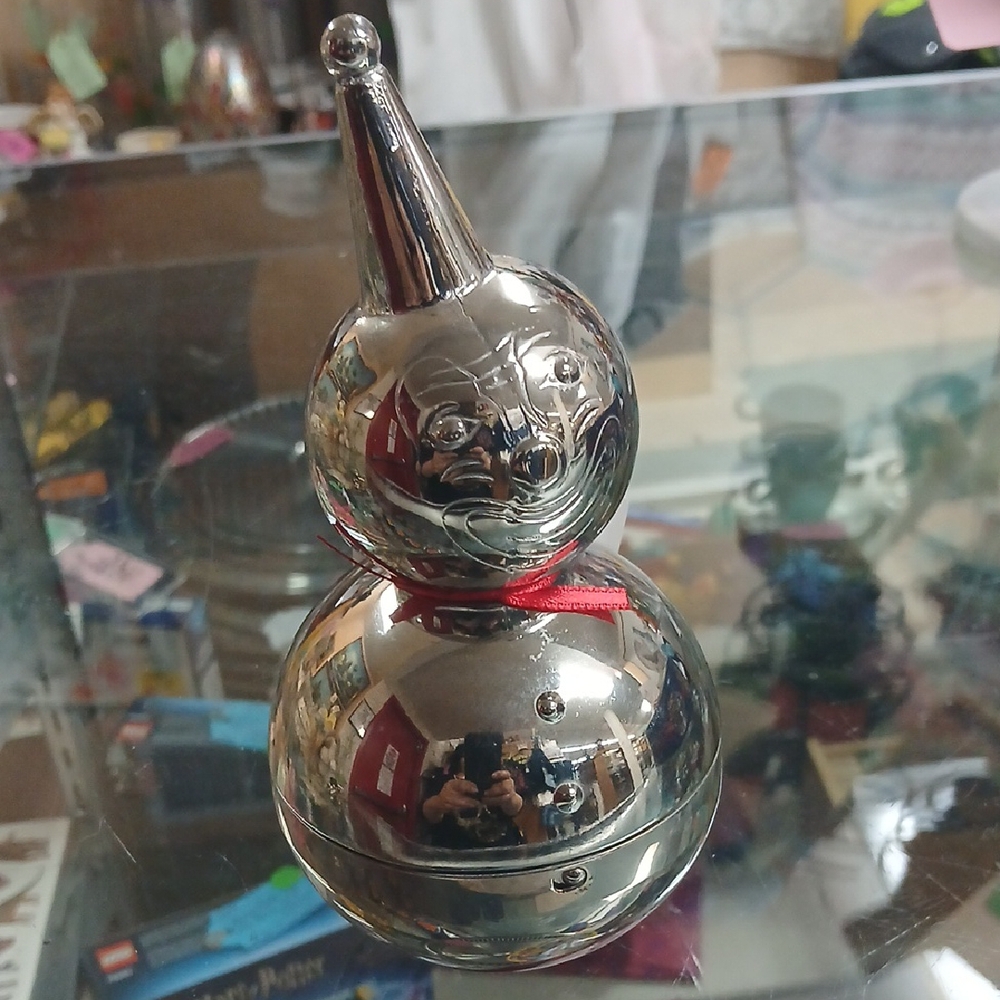 Silver Decorative Clown Figurine